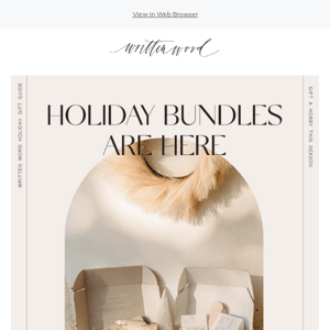 Holiday '22 has ARRIVED! Shop these limited-time bundles