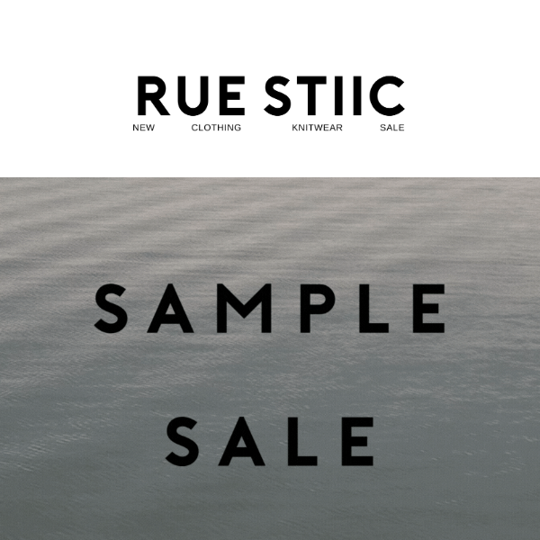SAMPLE SALE | UP TO 90% OFF