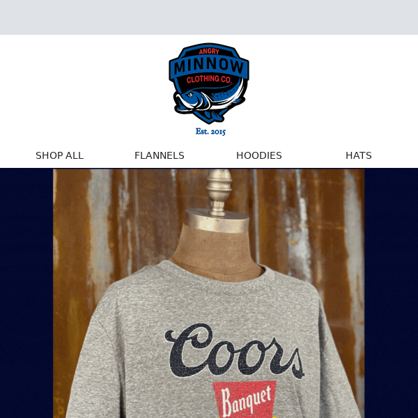 New COORS BANQUET Hoodies and Tees 🍺