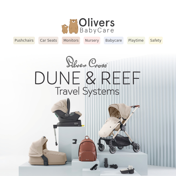 Save £425 on selected Silver Cross Dune and Reef bundles