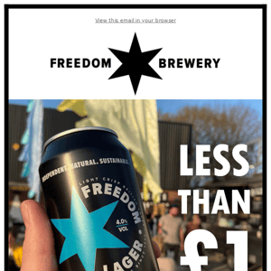 Freedom Lager for less than £1 😲😲