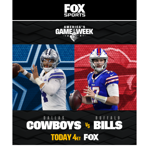 It's a huge NFL doubleheader today on FOX 🏈