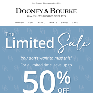 The Limited Sale: Up to 50% Off!