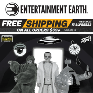 Step into a New Dimension… One with New The Twilight Zone Exclusive Action Figures, Pins, and Diorama Sets!