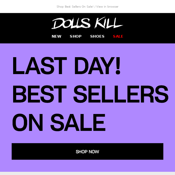 Final Hours! Best Sellers on Sale