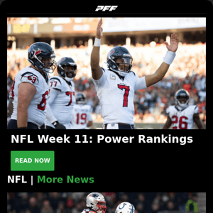 NFL Week 11 Power Rankings, Playoff Picture and Fantasy QB Matchups