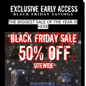 HURRY!🚨50% OFF Sitewide🚨 Black Friday Members Early Access