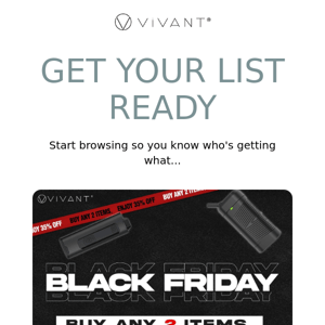 Start planning your Black Friday shopping