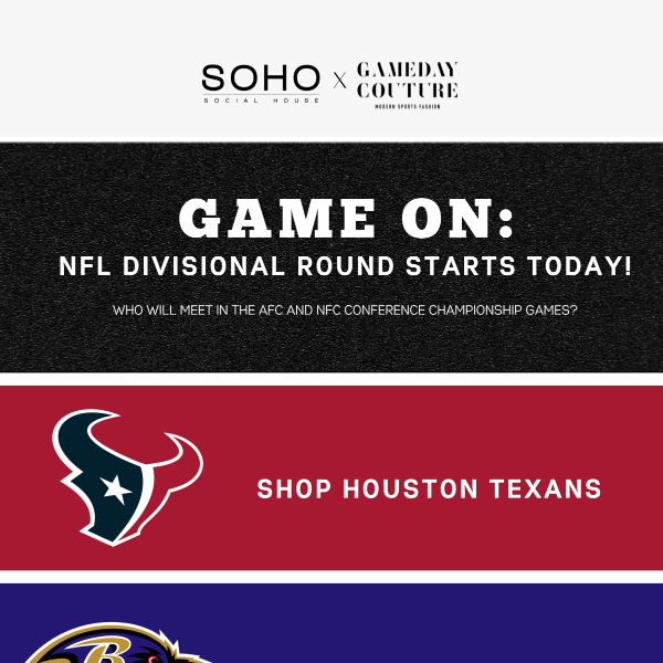 Game On: NFL Divisional Round Starts Today!!