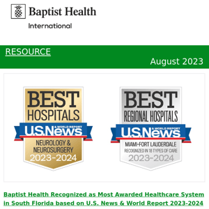 Baptist Health Resource | August 2023