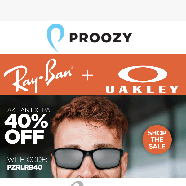 Extra 40% Off Ray-Ban & Oakley Sunglasses – don't miss out!