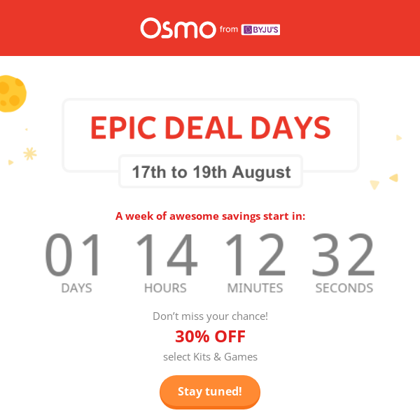 Mark your calendars, Epic Deal Days are coming!