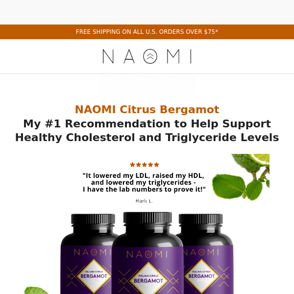 🔊Last chance to get BOGO 50% Off on NAOMI Citrus Bergamot