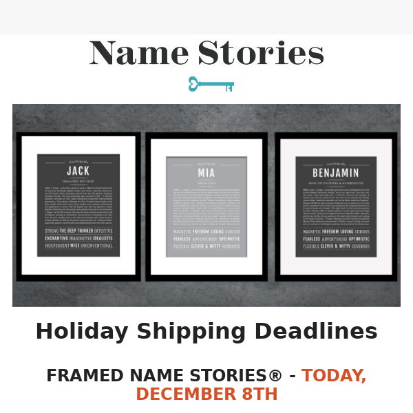 Last day to order your framed holiday gifts