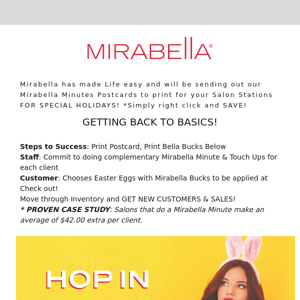 Easter Mirabella Minute - Time to Print!