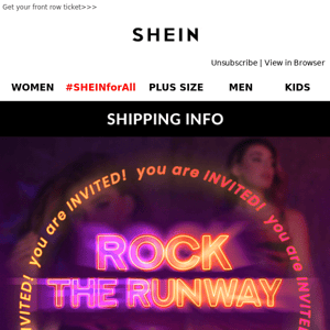 💌 You're invited: Rock the Runway SHEIN for All Fashion Show (AD)