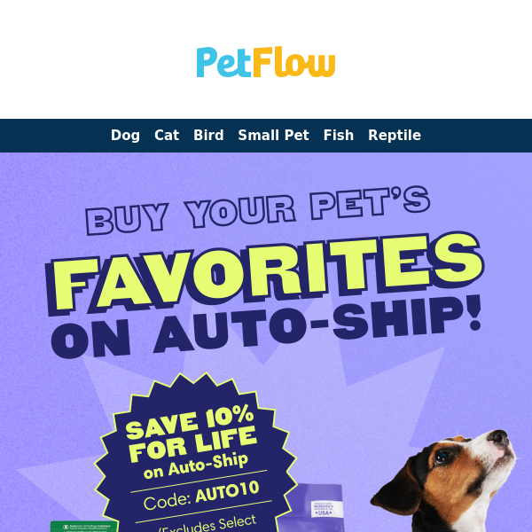 Unlock 10% Off for Life & Hassle-Free Pet Care with Auto-Ship 🐾