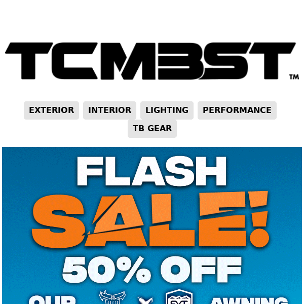 Flash SALE! 50% OFF our TacomaBeast CVT Awnings
