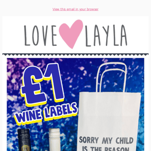 Wine Labels Only £1 each