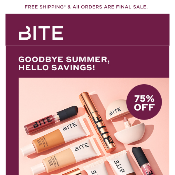 End of summer savings coming in hot!