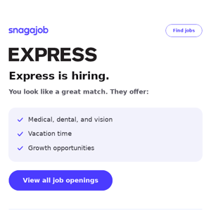 Express is hiring near you