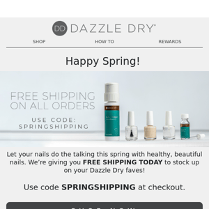 FREE shipping AND beautiful nails? Yes, please!
