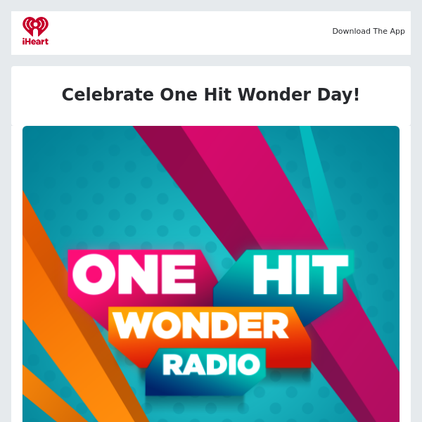 Stream One Hit Wonder Day