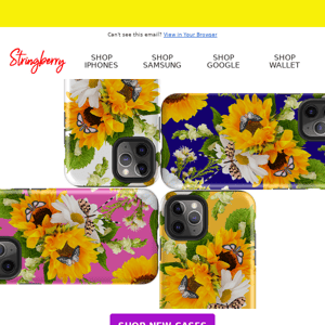 New Designs 🌺 Level up your phone's style with sunflower-inspired designs 📲