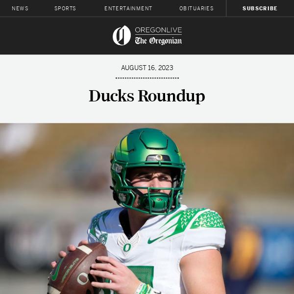 Oregon Ducks QB Bo Nix gets massive New York City billboard, Sports