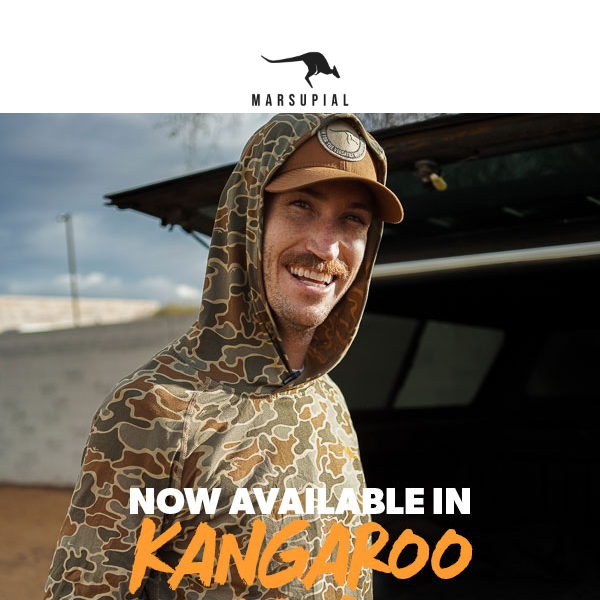 Sun Tech Hoodie now in Kangaroo Camo