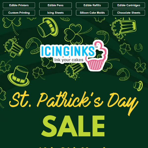 🍀Ends TONIGHT! St. Patrick’s Day Sale – 12% OFF!🍀