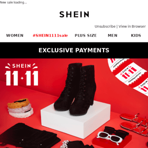 SHEIN 11.11 doorbusters are on!