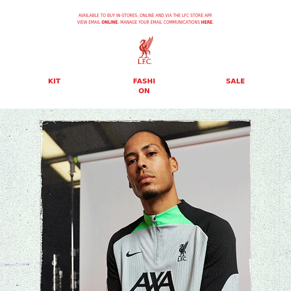 Shop the NEW 23/24 LFC Training Collection