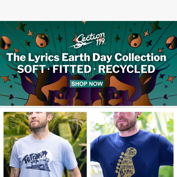 🌎 Earth Day Limited Edition Tee Collection 🐢 Terrapin Station, Uncle John's Band, & More!