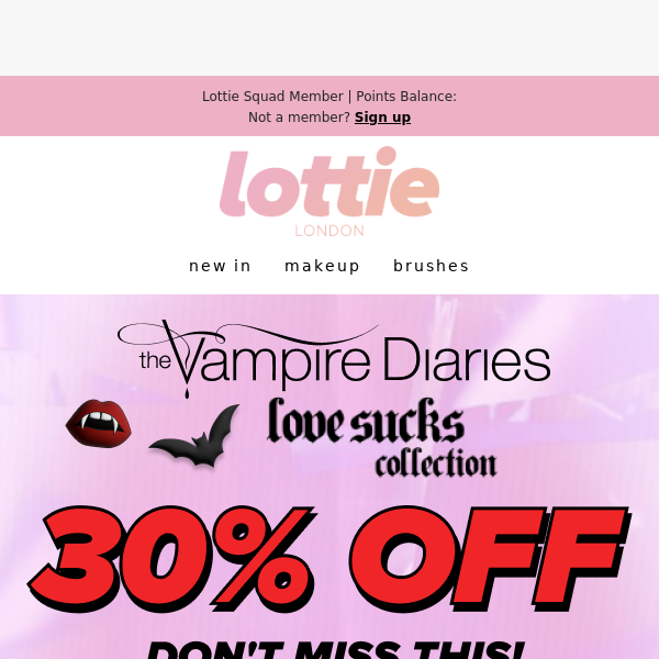 30% Off The Vampire Diaries Collection ⚠️