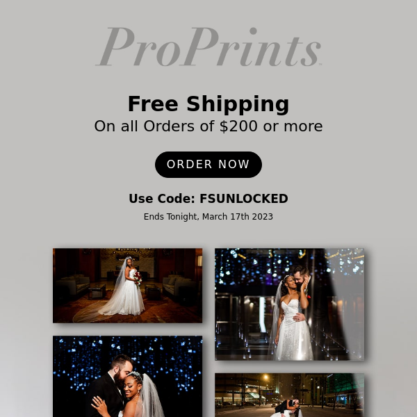 Last Call for Free Shipping