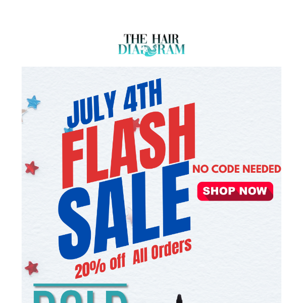 🎉You Get 20% off Your Order for July 4th!