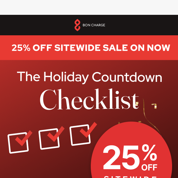 Your Holiday Countdown Checklist