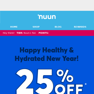 Nuun Life, Nuun Sport is 25% OFF for you!