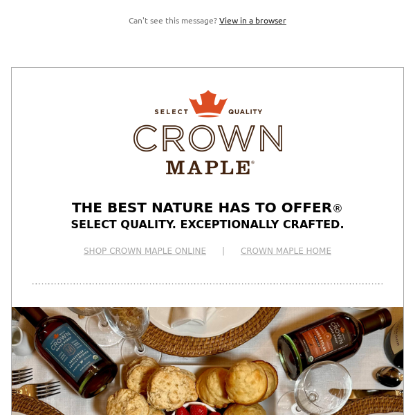 Create Exceptional Breakfast & Brunch with Crown Maple Organic Maple Sugar Pancake and Waffle Mix