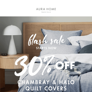 🛎 Flash Sale 🛎 30% off NEW Chambray & Halo Organic & Quilt Covers 🛎