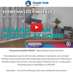 [HOMENASTICS WEEKLY] Balance Beam Mounts at Home! 🔥