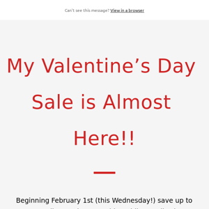 Valentine’s Day Sale