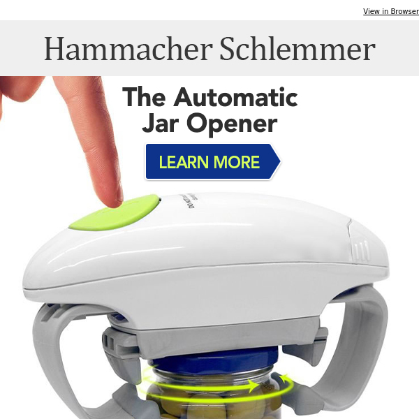 Superior Electric Can Opener - Hammacher Schlemmer