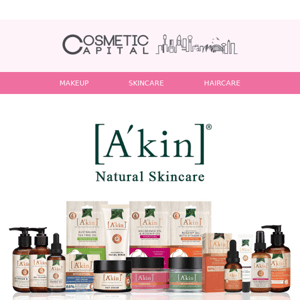 A'kin Skincare Sale - up to 80% off RRPs!