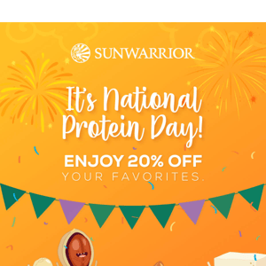 Happy Protein Day! 🔥 Get 20% OFF