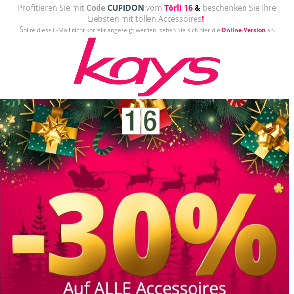 -30% auf ALLE Accessoires 🎁