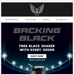 BACKING BLACK 🏉 FREE BLACK SHAKER WITH ALL ORDERS 🖤