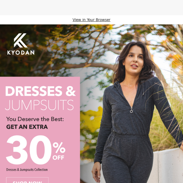 ⚡Flash Sale Alert: Score an Extra 30% Off on Dresses and Jumpsuits! - Kyodan  Clothing