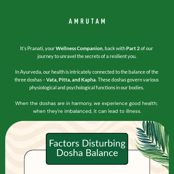 What does Ayurveda say about Sickness?🤧🍃